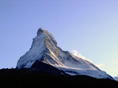 view of a mountain peak