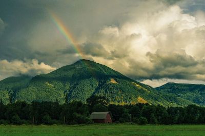 barn in the hills