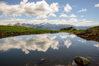 lake among the mountains