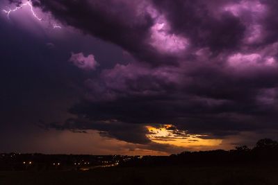 colorful storm rolling in