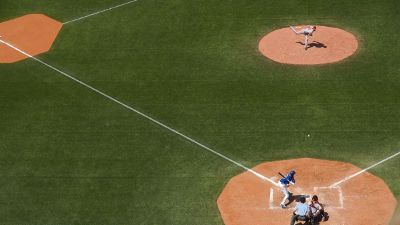 pitcher throwing ball