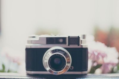 camera sitting on ledge