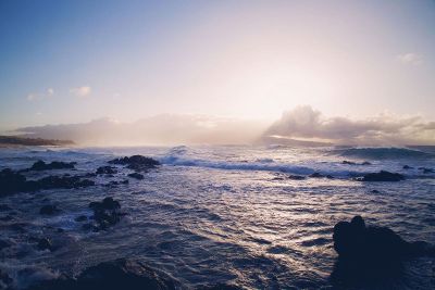 wave in the beach