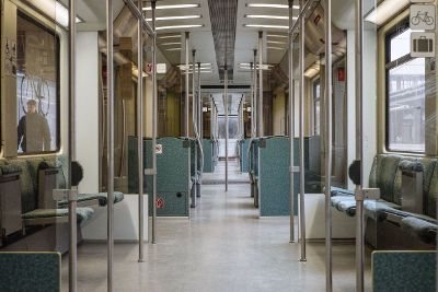 inside the metrotrain