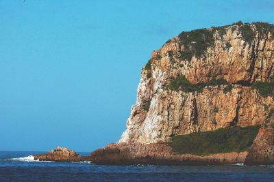 cliff by the beach