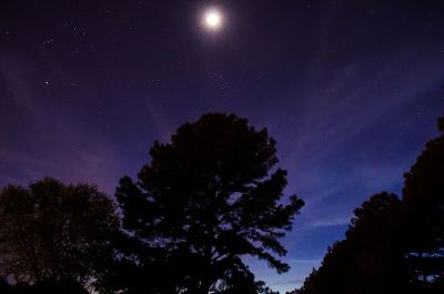 night time landscape