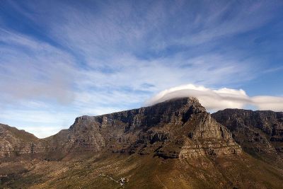 blue sky on mountain