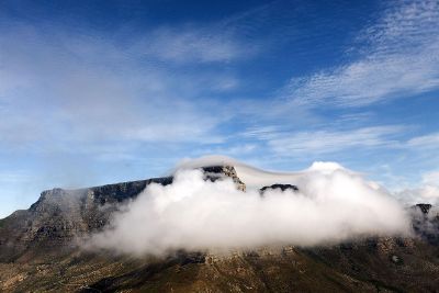 fog over mountaintop