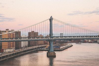 bridge over water in city