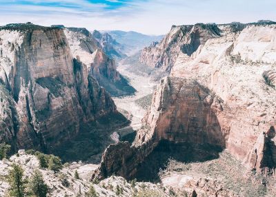 mountains and valley