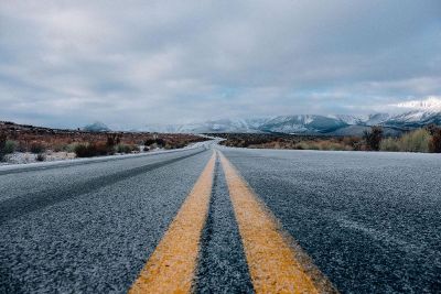 road into mountains