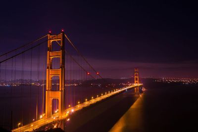 bridge after dark