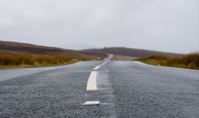 neat driving road