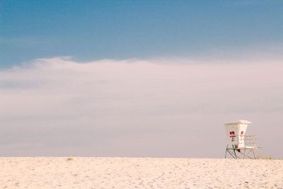 lifeguard house on a beach