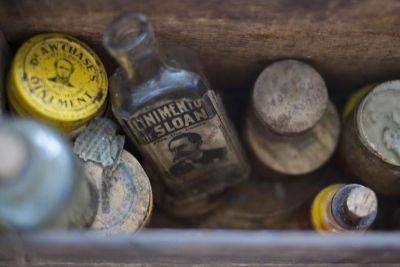 old bottles and jars