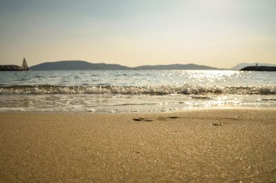 tropical beach scene