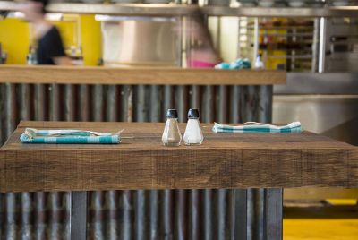 empty table at a restaurant