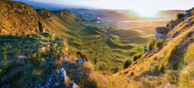 hillside view into a valley