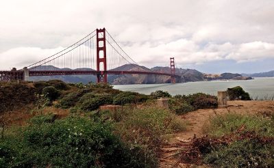 view from golden gate bridge park