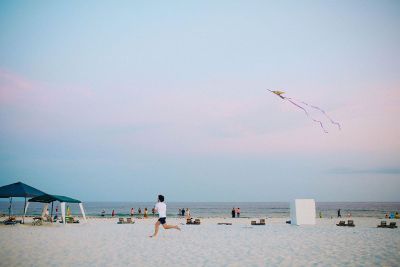 flying a kite