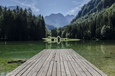 pier on a lake