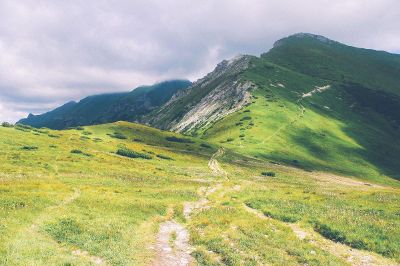 trails on a mountain