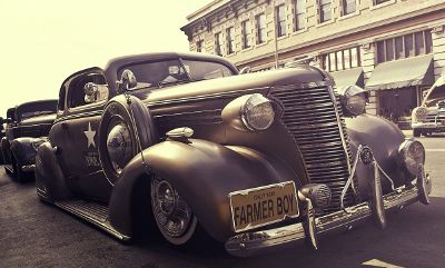 vintage black car