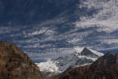 cloudy sky over mountains