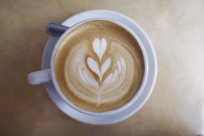 hearts in cappuccino