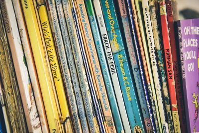 books arranged and kept on shelf