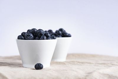 cups of blueberries