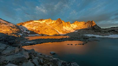 mountain in sunlight