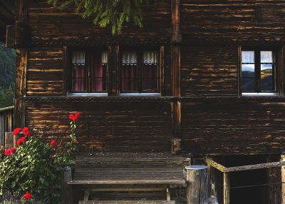 a wooden house