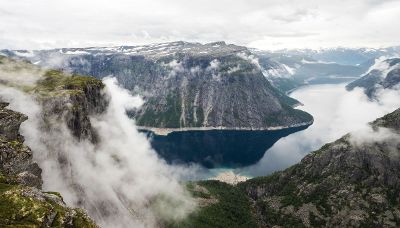 cliffs view overlooking a river