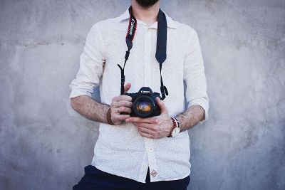 man with camera