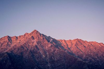 mountains and sky