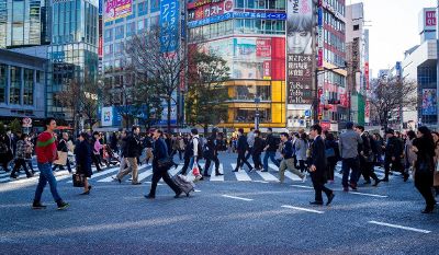 busy asian street