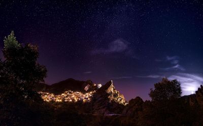 city landscape at night