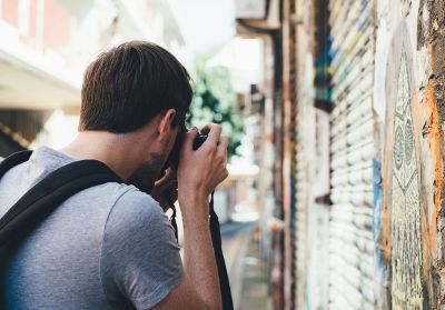 taking a photograph