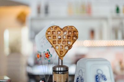 heart shaped wafle