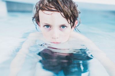 boy in the water