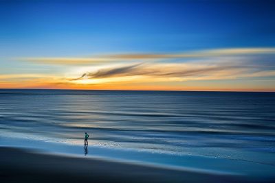 man on the beach