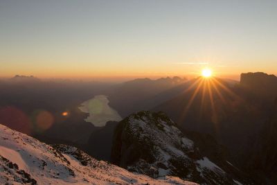 sunrise over the mountains