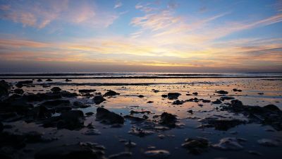 beach at low tide