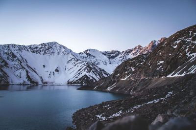 lake in the winter