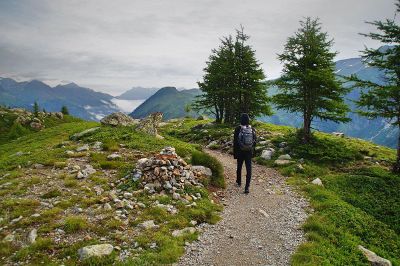 a relax trekking in a beautiful suburb