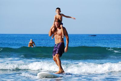 family by the sea