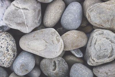 smooth pebbles