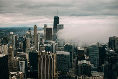 view over the city