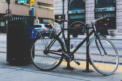 bike on a bike rack